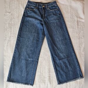 Articles of Society | Lyla High Rise Wide Leg Raw Hem Jeans in Kirby - 25